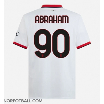 Billige Fotballdrakt AC Milan Tammy Abraham #90 Replika Bortedrakt 2024-25 Kortermet